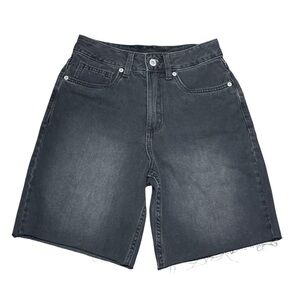 Vans Sirelle Baggy Black Gray Denim Shorts Women’s Size 24